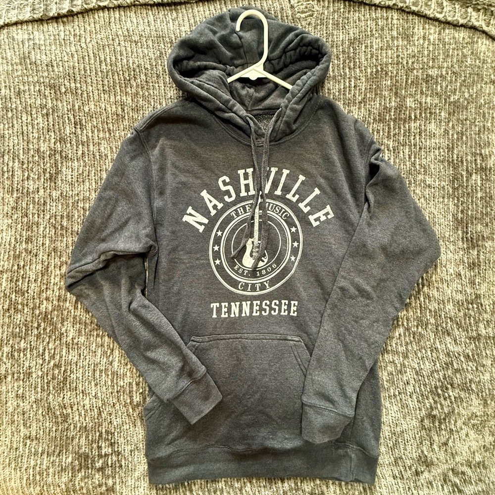 Ash Gray Graphic Sweatshirt Hoodie